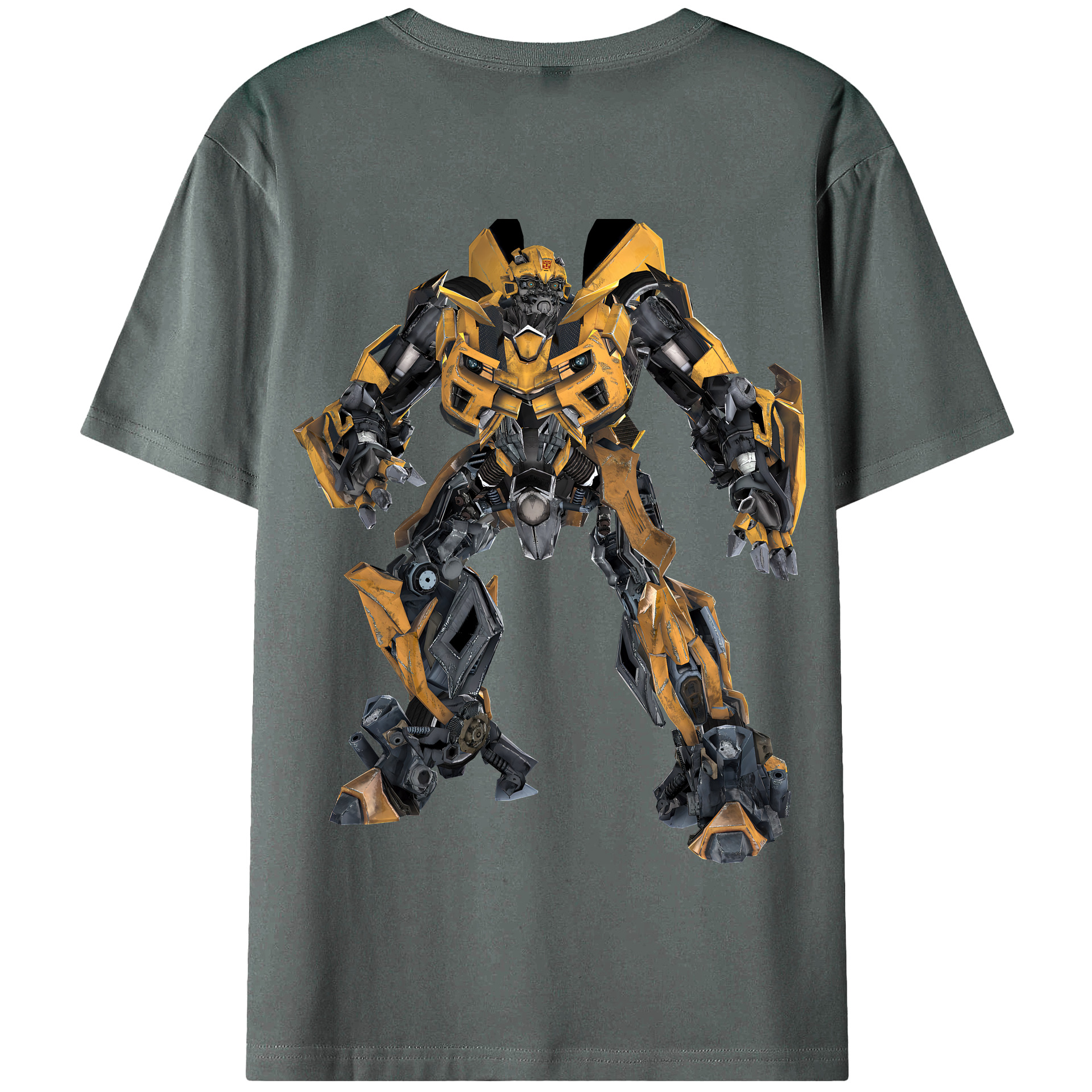 （画像用） Transformers トランスフォーマー 綿100％半袖Tシャツ（背面プリント）